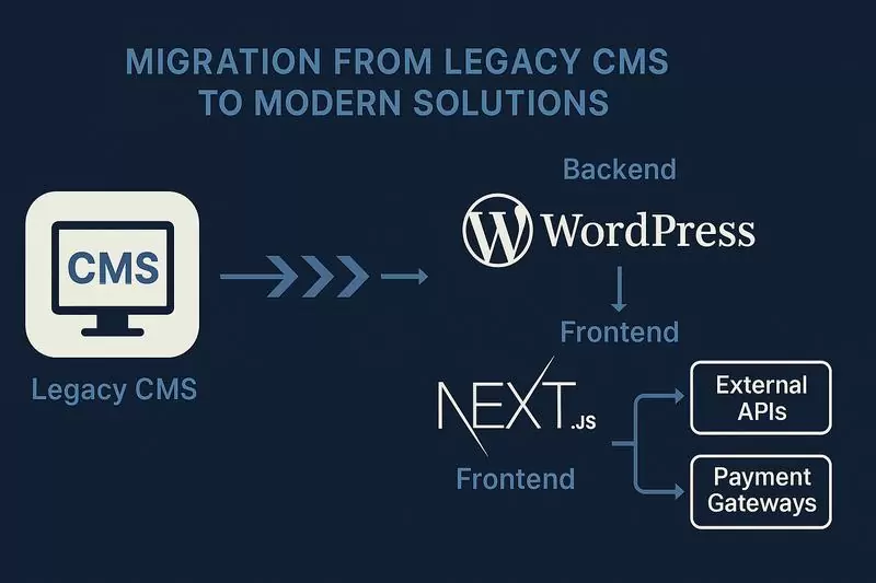схема миграции со старой CMS